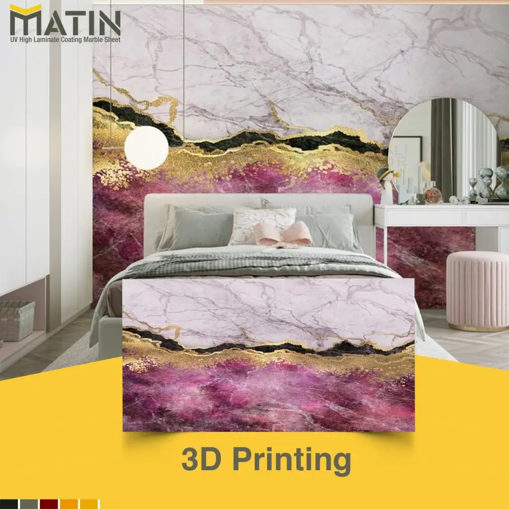 UV PVC Marble Sheet 3D Design